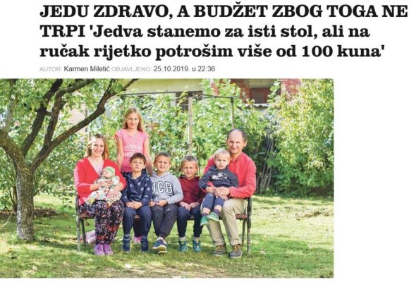 Primjer iz prakse: kuhanje u obitelji sa šestero djece Primjer iz prakse: kuhanje u obitelji sa šestero djece