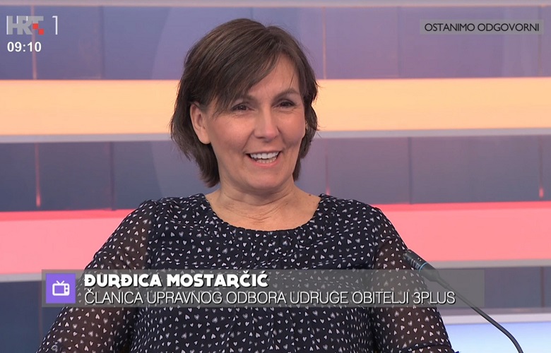 Đurđica Mostarčić na HRT-u: „Više djece – više veselja!“