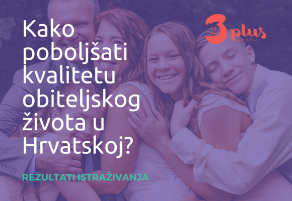 Rezultati istraživanja o kvaliteti obiteljskog života u Hrvatskoj